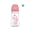 Canpol babies Láhev se širokým hrdlem NEWBORN BABY 240ml růžová