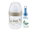 NUK for Nature lahev s kontrolou teploty 150ml hnědá