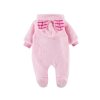EEVI Kojenecký overal s kapucí MELLOW růžový 62 3