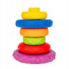 SMILY PLAY Senzorická skládací pyramida 2