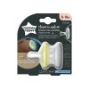 Tommee Tippee Dudlík BREAST LIKE Natural Night 6 18 měsíců, silikon (2ks) žlutý