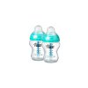 Tommee Tippee Kojenecká lahev Advanced ANTI COLIC 260 ml 0m+ (2ks) tyrkysová 1