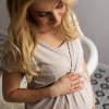 EEVI Těhotenská košilka EMILY béžové puntíky 1
