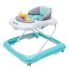 Baby Mix Dětské chodítko s volantem a silikonovými kolečky Mátové