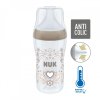 NUK Perfect Match láhev s kontrolou teploty 260ml hnědá