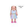 Chodící panenka Eliška 41cm modré šaty 5