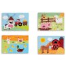 SMILY PLAY Dřevěné puzzle 4 obrázky 1