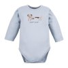 Body s dlouhým rukávem Puppy Playtime modré