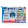 Baby Mix Kolotoč nad postýlku se světelným projektorem Mátový 8