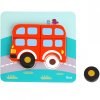 WOOPIE Dřevěné puzzle Dopravní prostředky 6v1 8