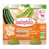 BABYBIO Hrášek, pastinák, cuketa a telecí maso (2x200g)