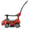Baby Mix Dětské odrážedlo 3v1 Mega Car s vodící tyčí červené 5