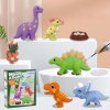 WOOPIE Kreativní sada Sádrové figurky s barvami Dinosauři 4
