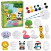 WOOPIE Kreativní sada Sádrové figurky s barvami Zvířata