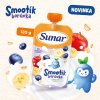 Sunar Smootík dětská kapsička borůvka, jogurt, ovesné vločky 12m+, 120g 1