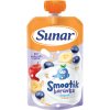 Sunar Smootík dětská kapsička borůvka, jogurt, ovesné vločky 12m+, 120g