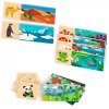 Viga Dřevěné puzzle Logická skládačka se zvířaty 1