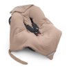 ALBERO MIO Dětská zavinovačka do autosedačky COTTON MUSLIN & BOUCLE karamel 4