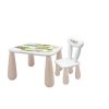 MALTEX Dětská sada LUNA stoleček a židlička Lesní parta béžová