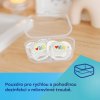 Canpol babies udlík svítící silikonový symetrický LOVE MUM&DAD 0 6m (2ks) 12