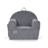 ALBERO MIO Dětské křeslo manšestrové šedé 1