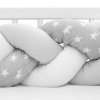 New Baby Mantinel do postýlky cop Hvězdičky šedo bílý 4