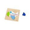 Viga Dřevěné puzzle pro nejmenší Bílé letadlo