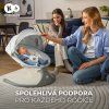 Kinderkraft Lehátko houpací s melodií 2v1 Lumi Šedá 10