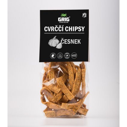 Proteinové Cvrččí chipsy GRIG - česnek 70g