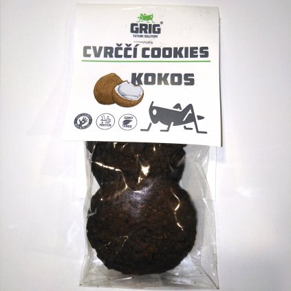 Cvrččí cookies GRIG - kokos 100g
