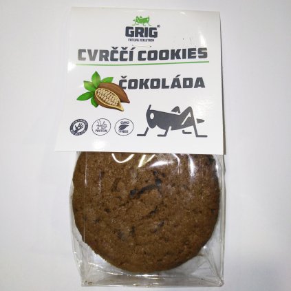 Cvrččí cookies GRIG - čokoláda 100g
