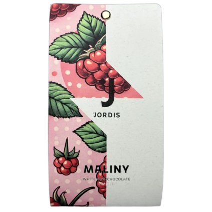 malinová čokoláda obal