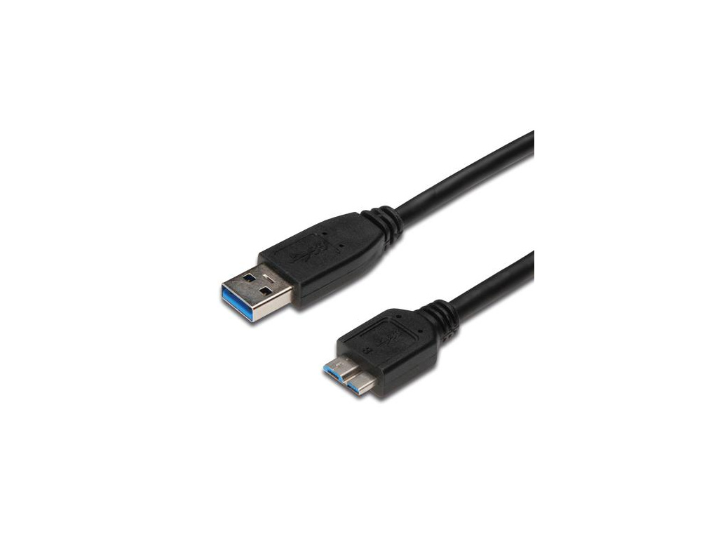 PremiumCord Kabel Micro USB 3.0 5Gbps USB A - Micro USB B, MM, 0,5m, ku3ma05bk