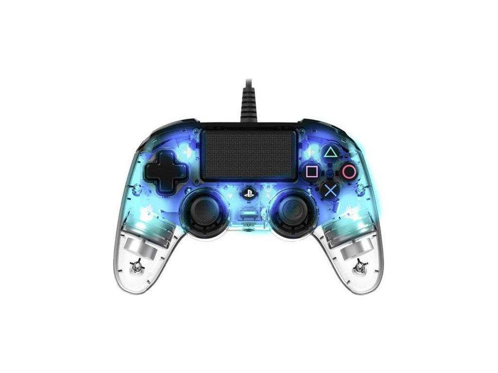 Nacon Wired Compact Controller Transparent Blue Ps4 Kupsionline Cz