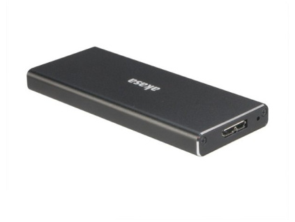 AKASA USB 3.1 externí rámeček pro M.2 SSD, AK-ENU3M2-BK