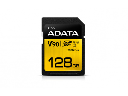 ADATA SDXC 128GB UHS-II U3 (290/260MB), ASDX128GUII3CL10-C