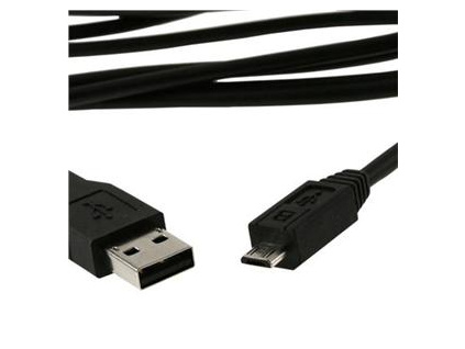 Kabel USB A Male/Micro B Male, 0.5m,USB 2.0,černý, CCP-mUSB2-AMBM-0.5M