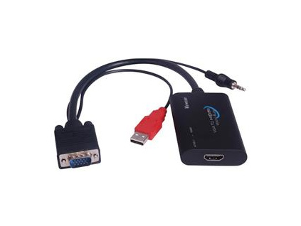 PremiumCord konvertor VGA+audio na HDMI, KHCON-04