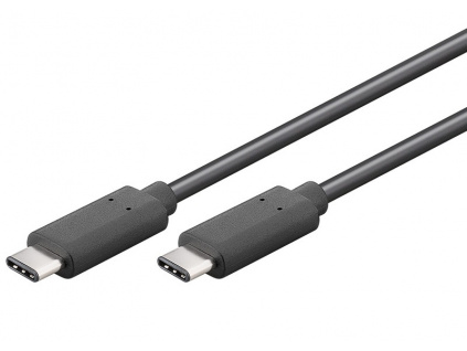 PremiumCord USB-C/male - USB-C/male, černý, 0,5m, ku31cc05bk