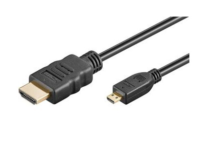 PremiumCord Kabel HDMI A - HDMI micro D, 2m, kphdmad2