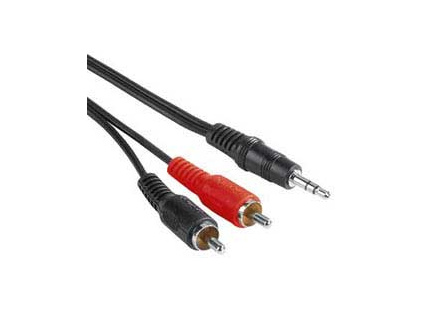PremiumCord Kabel Jack 3.5mm-2xCINCH M/M 1,5m, kjackcin015