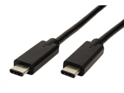 PremiumCord USB-C kabel ( USB 3.1 generation 2, 3A, 10Gbit/s ) černý, 0,5m, ku31cg05bk