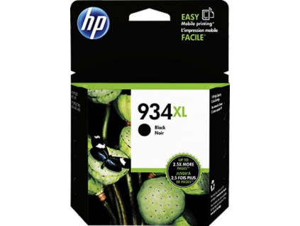 HP 934XL černá inkoustová kazeta, C2P23AE, C2P23AE