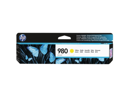 HP 980 žlutá inkoustová kazeta, D8J09A, D8J09A