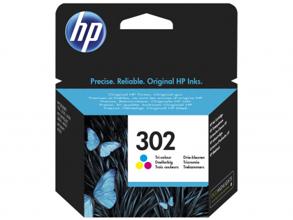 HP 302 3barevná kazeta, F6U65AE, F6U65AE