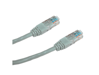 DATACOM Patchkabel 10m , UTP , Cat5e , RJ45, šedý, 1560