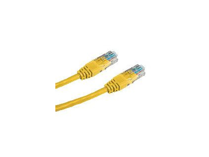 DATACOM patch cord UTP cat5e 0,5M žlutý, 1505