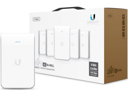 UBNT UniFi AP, AC, In Wall, 5-Pack, UAP-AC-IW-5