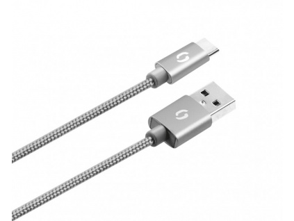 ALIGATOR PREMIUM Datový kabel 2A, USB-C šedý, DATKP08
