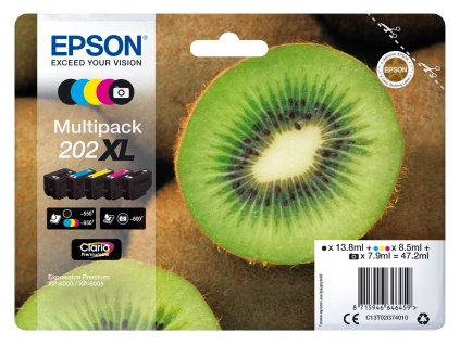 EPSON multipack 5 barev,202XL Premium, XL, C13T02G74010